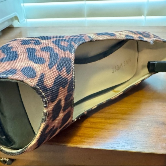 Nine West Brown and Black Peep Toe Stiletto Heels - Picture 9 of 10